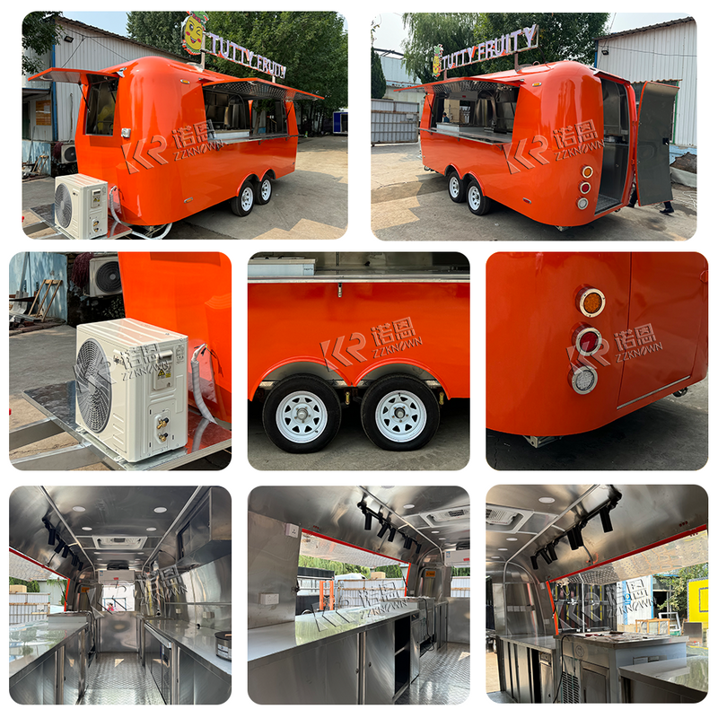 16.4 Commercial Food Van Concession Street Mobile Food Truck Cart Fast Food Trailer for Sale Usa Europe Australia