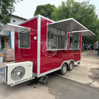 Hot-Selling 4m Red Square Food Truck for Sale – Limited Offer