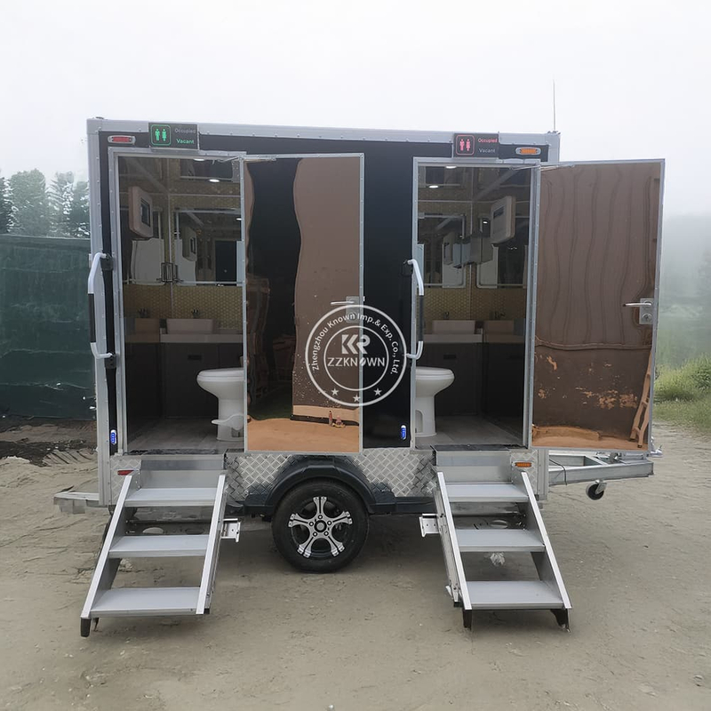 2.9m Restroom Trailer for Events & Construction | Luxury Portable Restroom for Rent or Sale