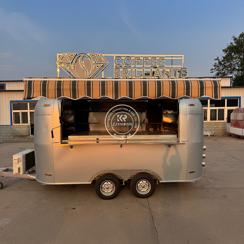 110V Aluminum Food Trailer with Canopy and Sink – U.S. Ready Mobile Unit
