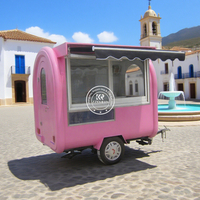 ​Small Food Trailer – 2.2m Stainless Steel Mobile Snack Cart for Entrepreneurs