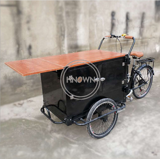 Pedal Electric Cargo Tricycle with CE Certification Adult Cargo Bike for Vending Coffee Snacks