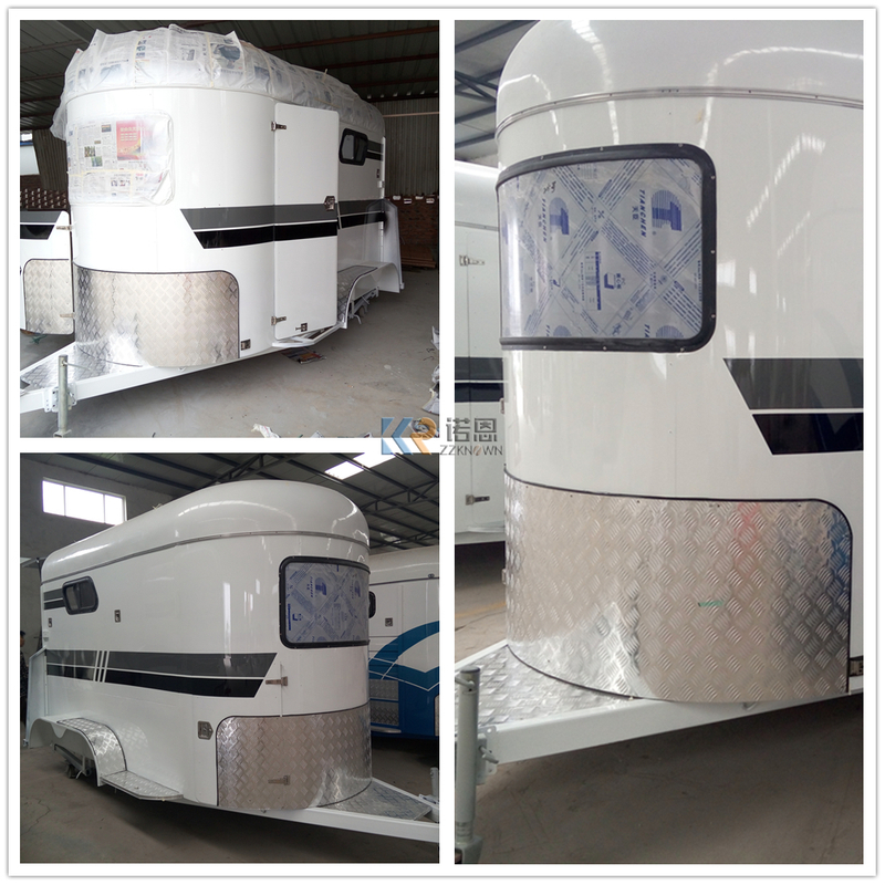 2HSL-S Two horse straight load Standard Best Price 2 Horse Trailer Float with Living Area Ready For Sale