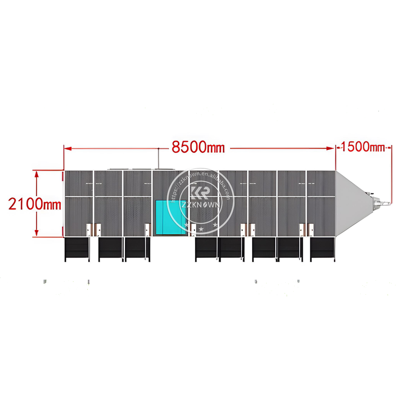 KN-850CS 8.5m Long 2.1m Wide 8 Stall Mobile Public Portable Shower Cabin Trailer Restroom Shower Trailer