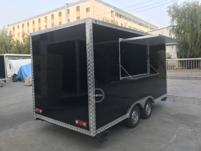KN-FS-400L Food Cart Vending Cart Outdoor Mobile Fast Food Trailer Customized Food Truck With Full Kitchen