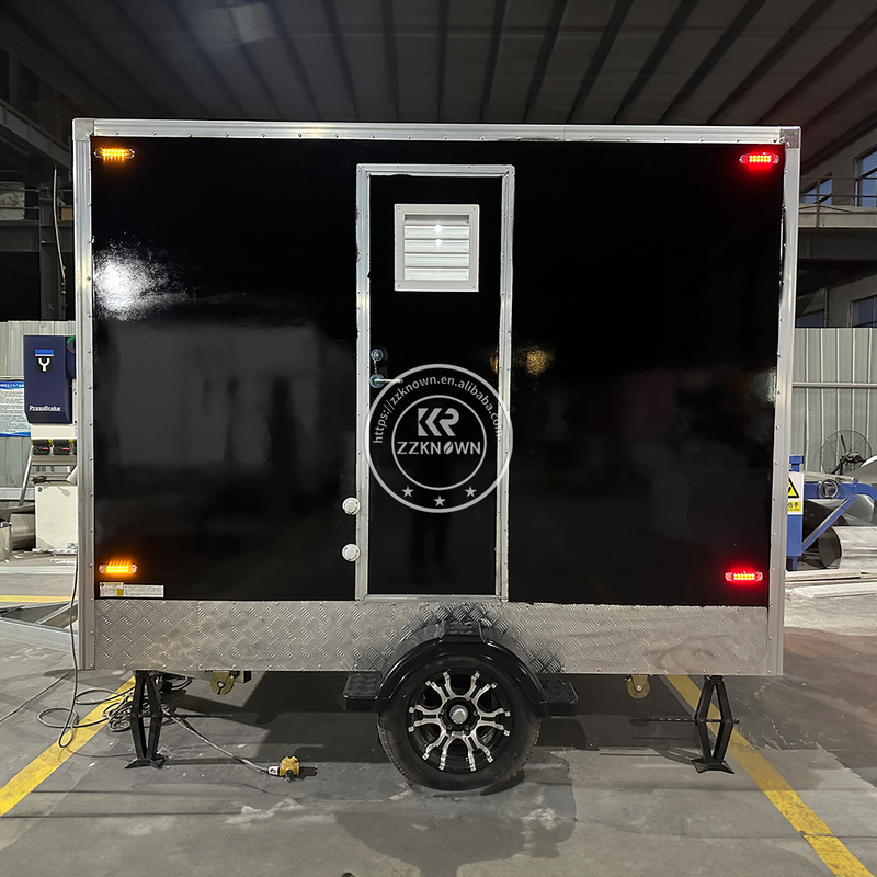 KN-300CS 9.8ft 2 Rooms Customized Luxury Restroom Toilets Outdoor Bathroom Trailer Mobile Toilet Portable Restroom Toilet Trailer