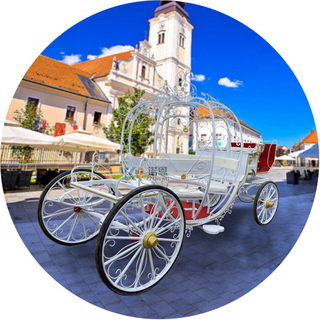 Princess Horse Carriage Recommend Wedding Carriages European Style Mobile Hollow Pumpkin Horse Cart