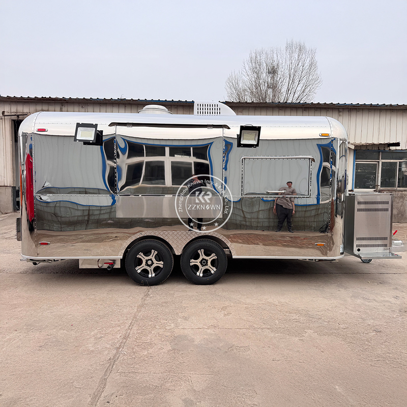 High-End 4.9M Airstream Food Trailer Manufacturer – Customizable Mobile Kitchen Solutions for Global Markets