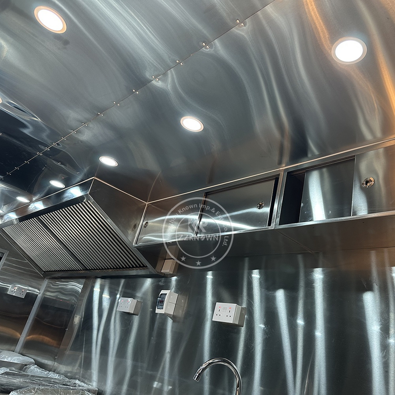 4M CE Certified Dual Axle Food Trailer for Fish & Chips, Asian Street Food, Vegan Meals