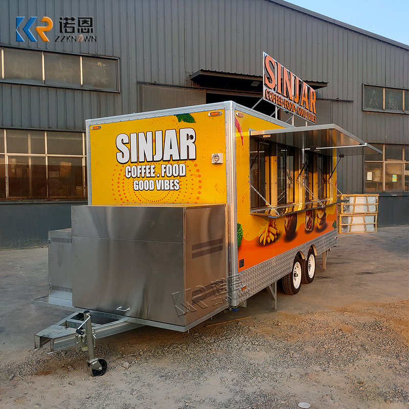 5M Australia Standard Coffee Burger Fries Food Trailer for Sale