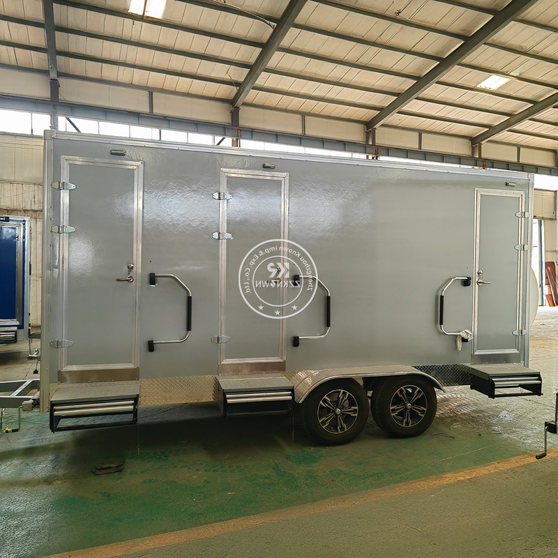 High-Capacity Portable Toilets Trailer - KN-500CS - Affordable and Durable
