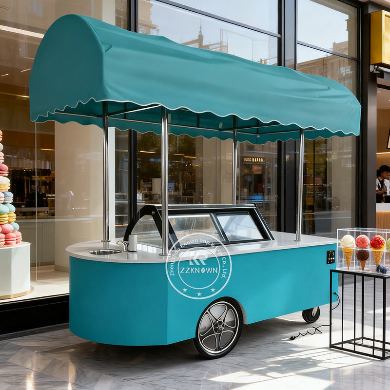 Ice Cream Cart – KN-ANBE | Professional Ice Cream Refrigerator Display Cabinet Cart