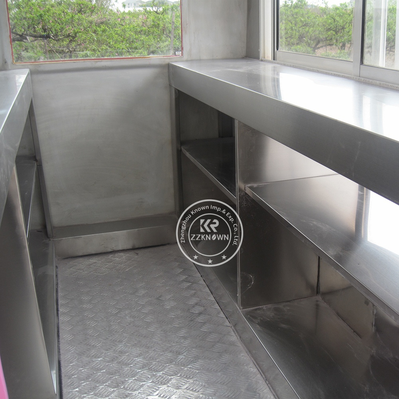 ​Small Food Trailer – 2.2m Stainless Steel Mobile Snack Cart for Entrepreneurs
