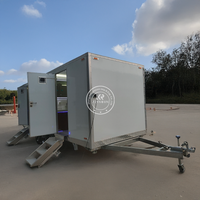 5.8M Portable Toilet Trailer | Dual-Gender Fiberglass Restroom