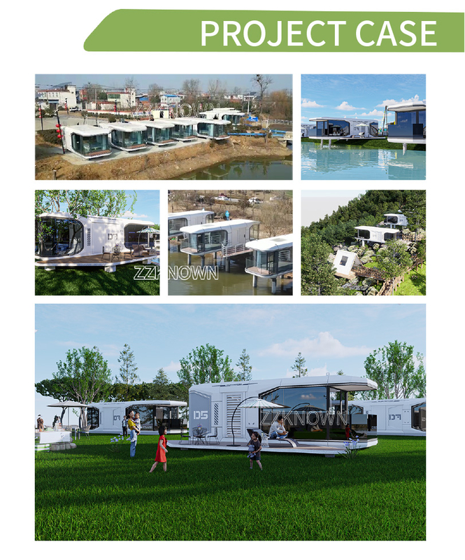 Outdoor Prefab House Hotel Mobile Office Pod Apple Cabin Portable Capsule House Hotel