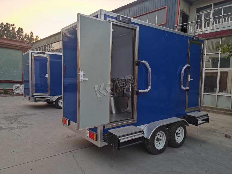 KN-360CS Factory Wholesale Price Portable Toilets Trailer Outdoor Public Portable Restroom Trailer For Sale