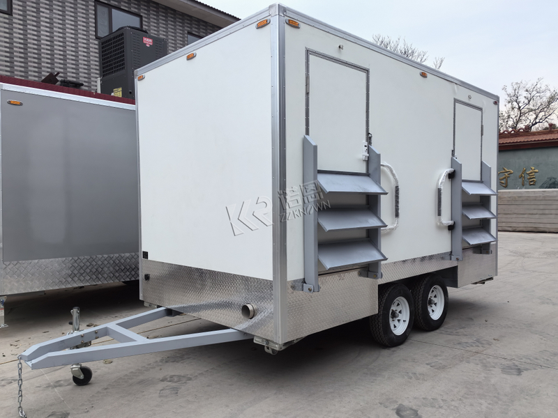 KN-430CS Luxury Bathroom Portable Toilet Mobile Restroom Trailer Outdoor Mobile Toilet Portable Restroom Shower Toilet Trailer for Sale