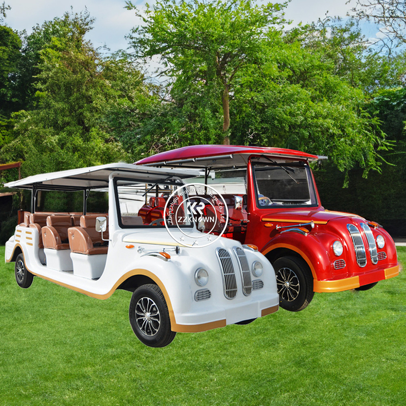 Custom Seats Powered electric Club Car Golf Cart 11 Seat Golf Buggy Vintage Car Sightseeing Car