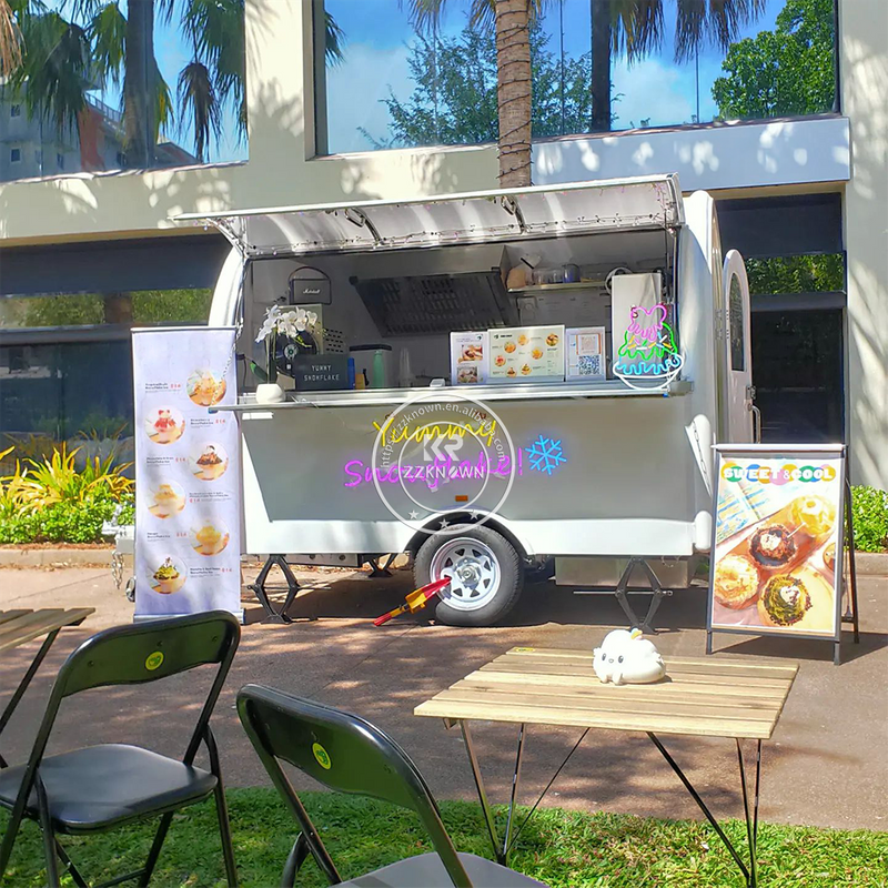 Factory Customized Australian Standards Mobile Fast Food Truck Ice Cream BBQ Beer Bar Cafe Trailer Fully Equipped Mobile Food Truck