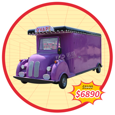 In-Stock on Sale 5.5m Purple Electric Street Food Truck for Sale