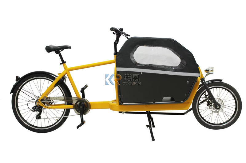 Electric Cargo Trike Or Carry Children with Wood Box And 250W Motor