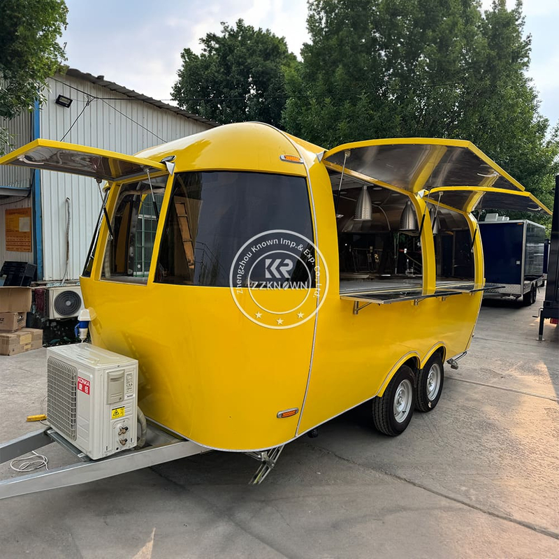Fully catering Equipped Food Truck hot dog food cart USA Customized Food Trailer With Full restaurant Kitchen Equipments