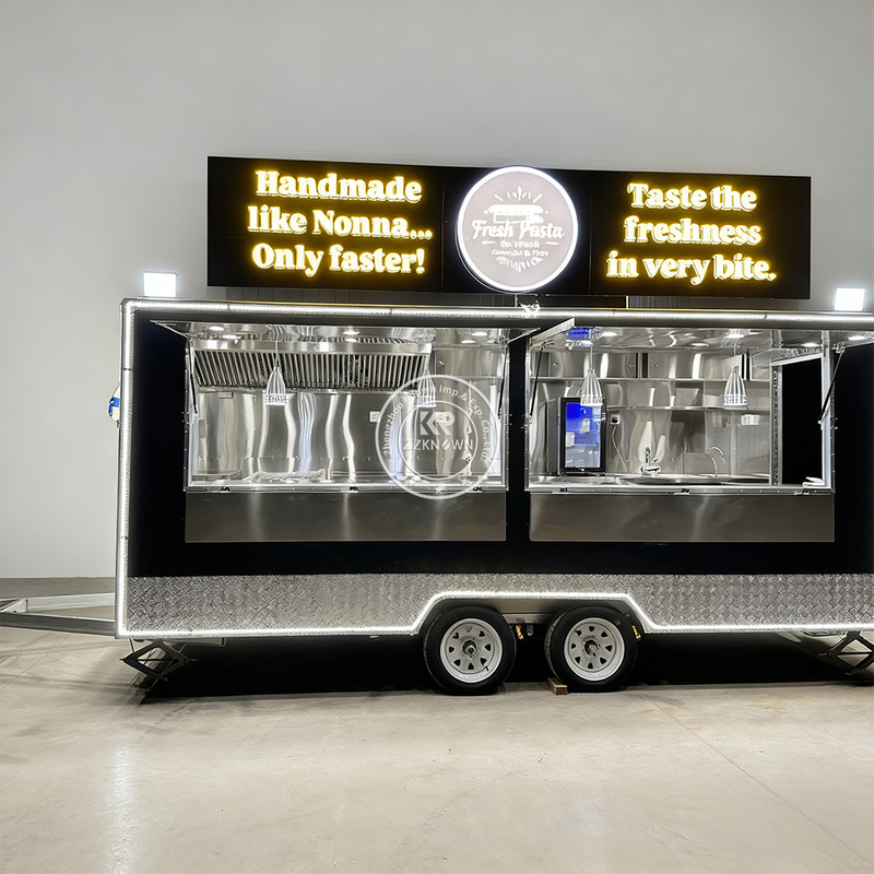 5M Hong Kong Style Food Trailer for Sale | Fully Equipped Mobile Kitchen UK