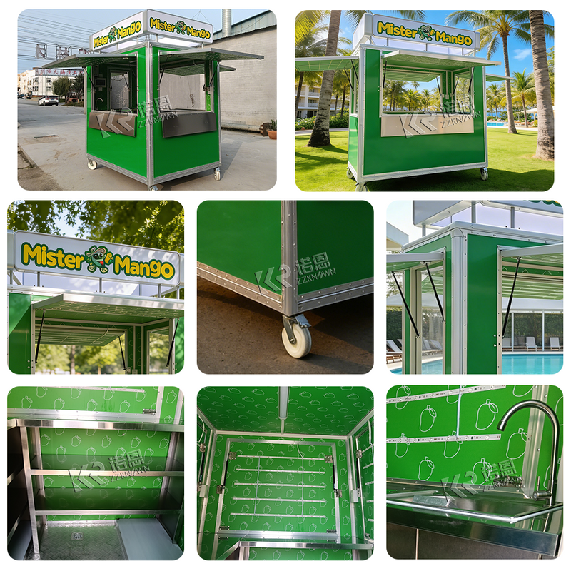 KN-FS220 Empanaditas Pastry Small Food Kiosk for Sale