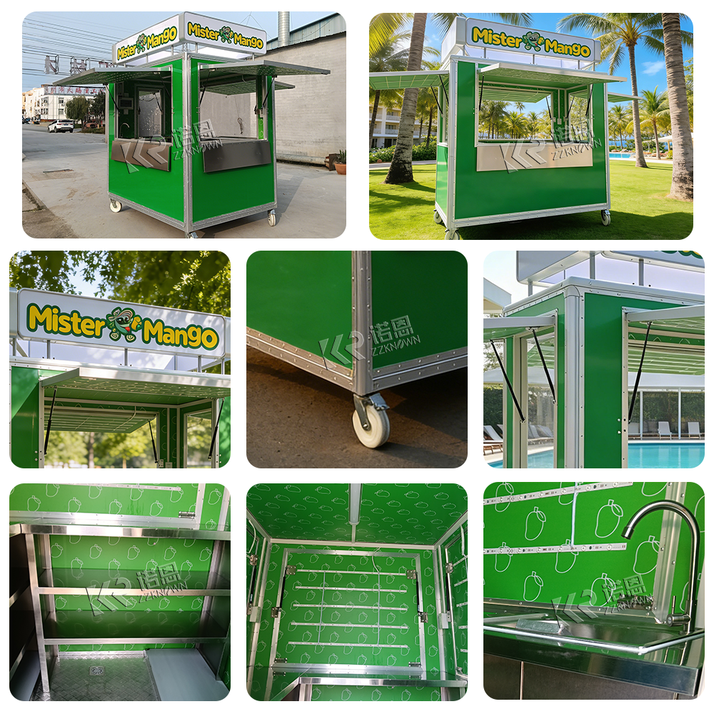 KN-FS220 Empanaditas Pastry Small Food Kiosk for Sale