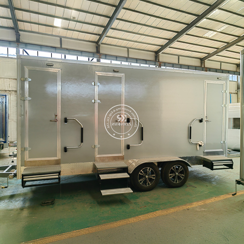 High-Capacity Portable Toilets Trailer - KN-500CS - Affordable and Durable