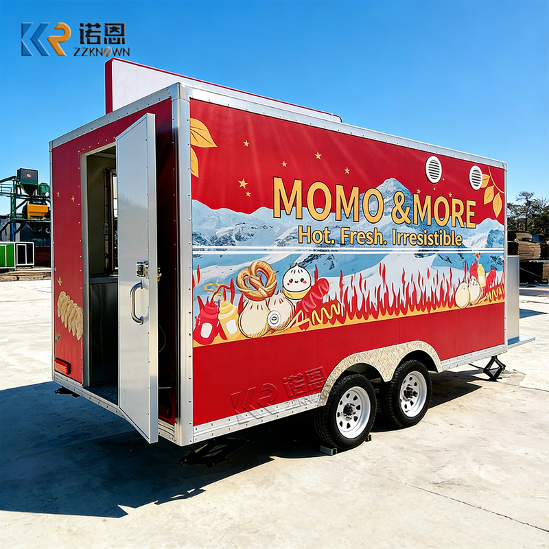 Custom Dumpling Momo Food Truck Trailer for Sale