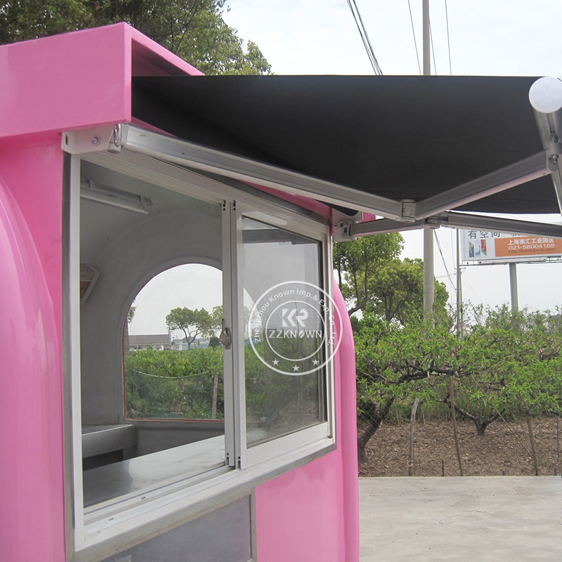 ​Small Food Trailer – 2.2m Stainless Steel Mobile Snack Cart for Entrepreneurs