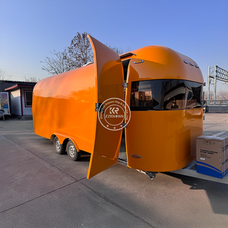 ZZKNOWN 2025 Premium Airstream Food Trailer – 5.7m Customizable Mobile Kitchen food truck