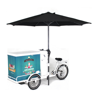 Best Adult Tricycle Mobile Electric Ice Cream Cargo Bike With Freezer for Sell Cold Drinks Such As Cola Beer