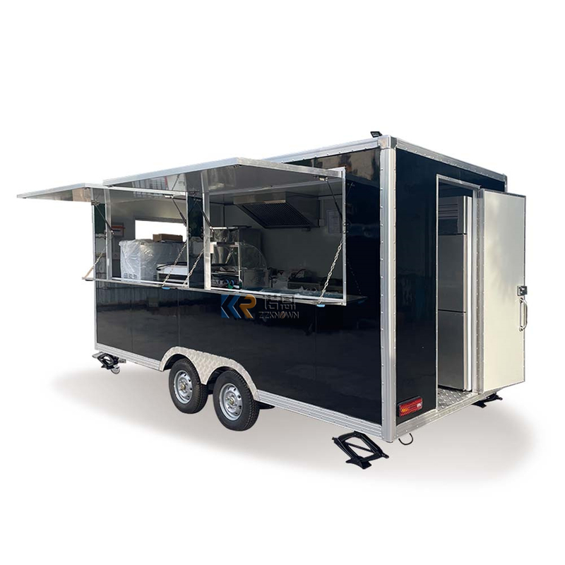 KN-FK-400S Australian Standard Food Trailer Food Cart Cooking Trailer Kiosk Food Concession Trailers