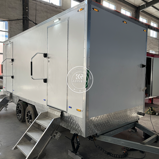 KN-500CS 5m 2 Rooms Portable Toilets Manufacturers Luxury Portable Toilets For Sale Restroom Trailer For Wedding And Events