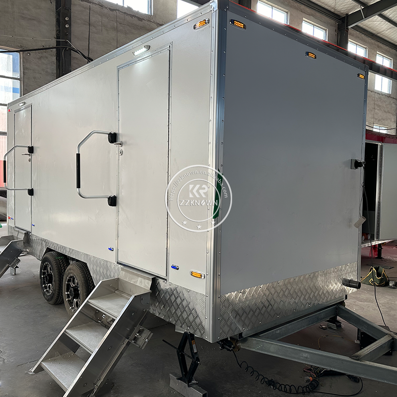 KN-500CS 5m 2 Rooms Portable Toilets Manufacturers Luxury Portable Toilets For Sale Restroom Trailer For Wedding And Events