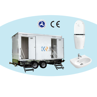 Portable Restroom Toilet Trailers Hot Sale Outdoor Bathroom Toilets For Event Site Temporary Toilet Room With Shower