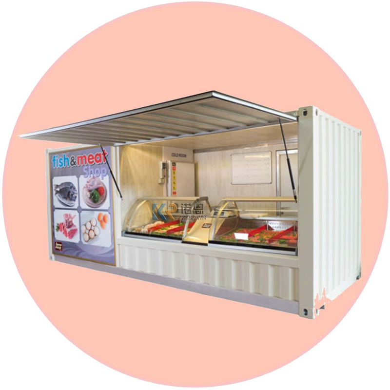 Prefab Container Modular House Integrated Room For Commercial Street Graphic Design Modern Shops Home Villas 5 Years Steel Villa