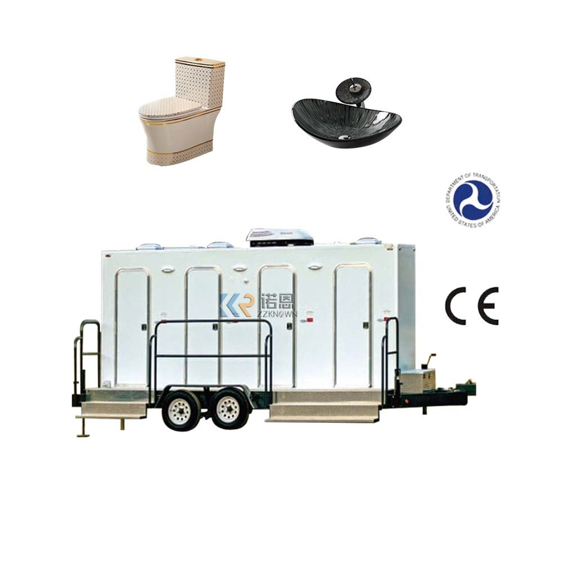 Toilet Trailer Public Bathroom Containers Camping Outdoor Shower And Toilet Cabin Portable Mobile Trailer 