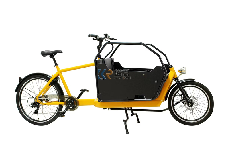 Electric Cargo Trike Or Carry Children with Wood Box And 250W Motor