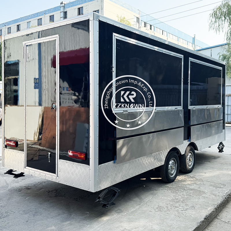 ODM OEM Mobile Street Food Truck For Sale Usa Europe Australia Coffee Pizza Trailer Food Vending Trailer Fully Equipped 