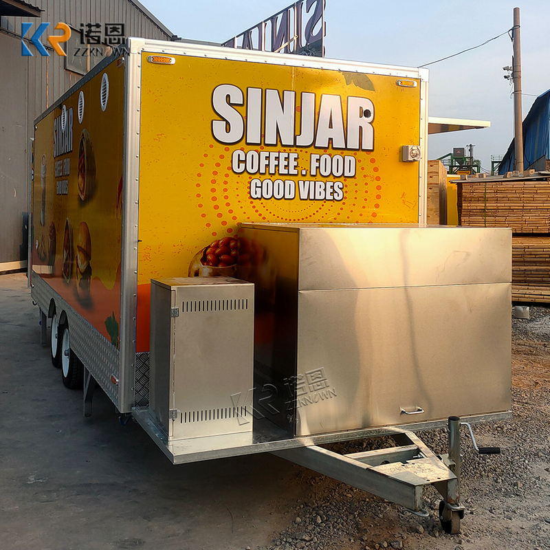 5M Australia Standard Coffee Burger Fries Food Trailer for Sale