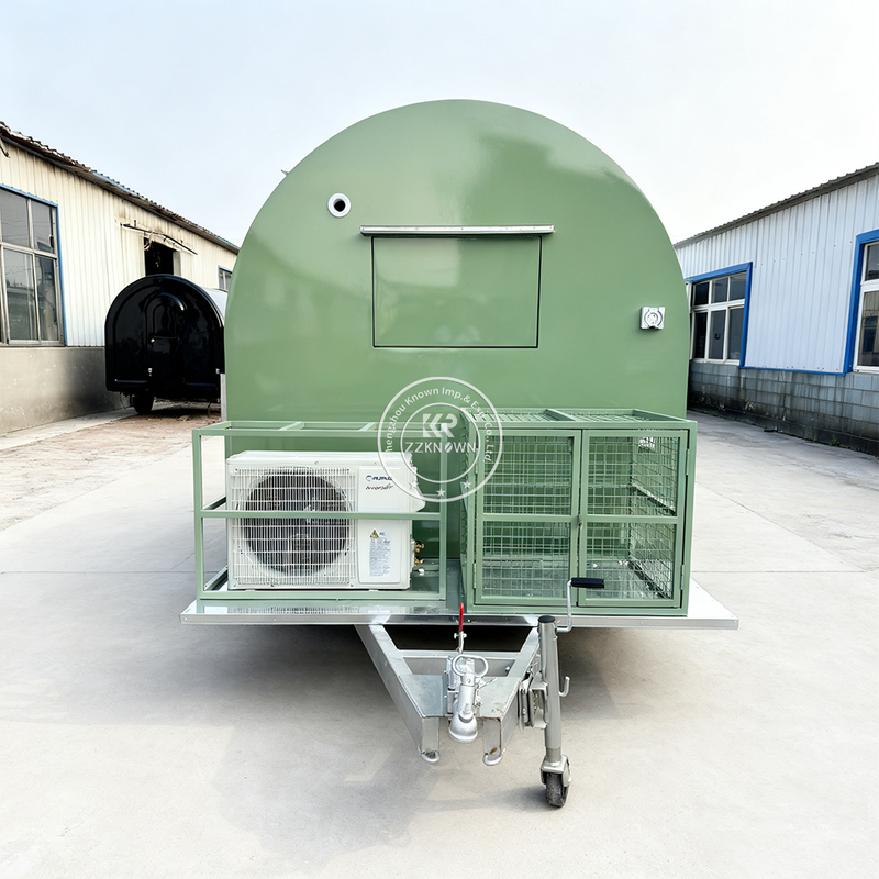 2.5M Custom Mini Food Trailer | Stainless Steel Mobile Snack Cart for Sale
