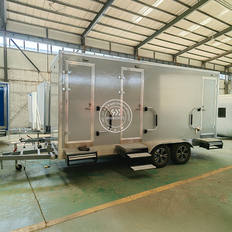High-Capacity Portable Toilets Trailer - KN-500CS - Affordable and Durable