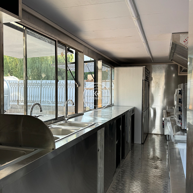 Mobile Container Restaurant with Canopy | ZZKNOWN Custom Food Trucks