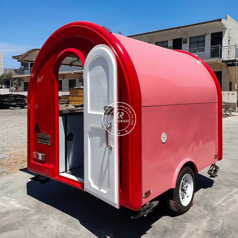 Custom KN-FR250W Snack Trailer for Sale | AU Standard Fiberglass Food Cart Manufacturer