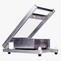 600*600mm Working Area Soft Candy Raw Chocolate Block Cutter Machine Manual Double Knife Chocolate Cutting Machines