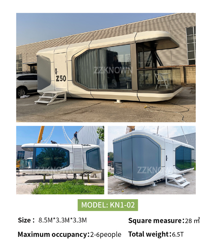 Space Capsule House Shipping Container Container House Extendable With Bathroom Office Pod Cabin