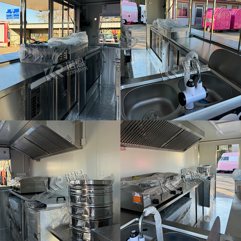 Custom Multifunctional Deep Fryer Food Trailer Pizza Fast Food Truck Ice Cream Fast Food lunch trucks for sale